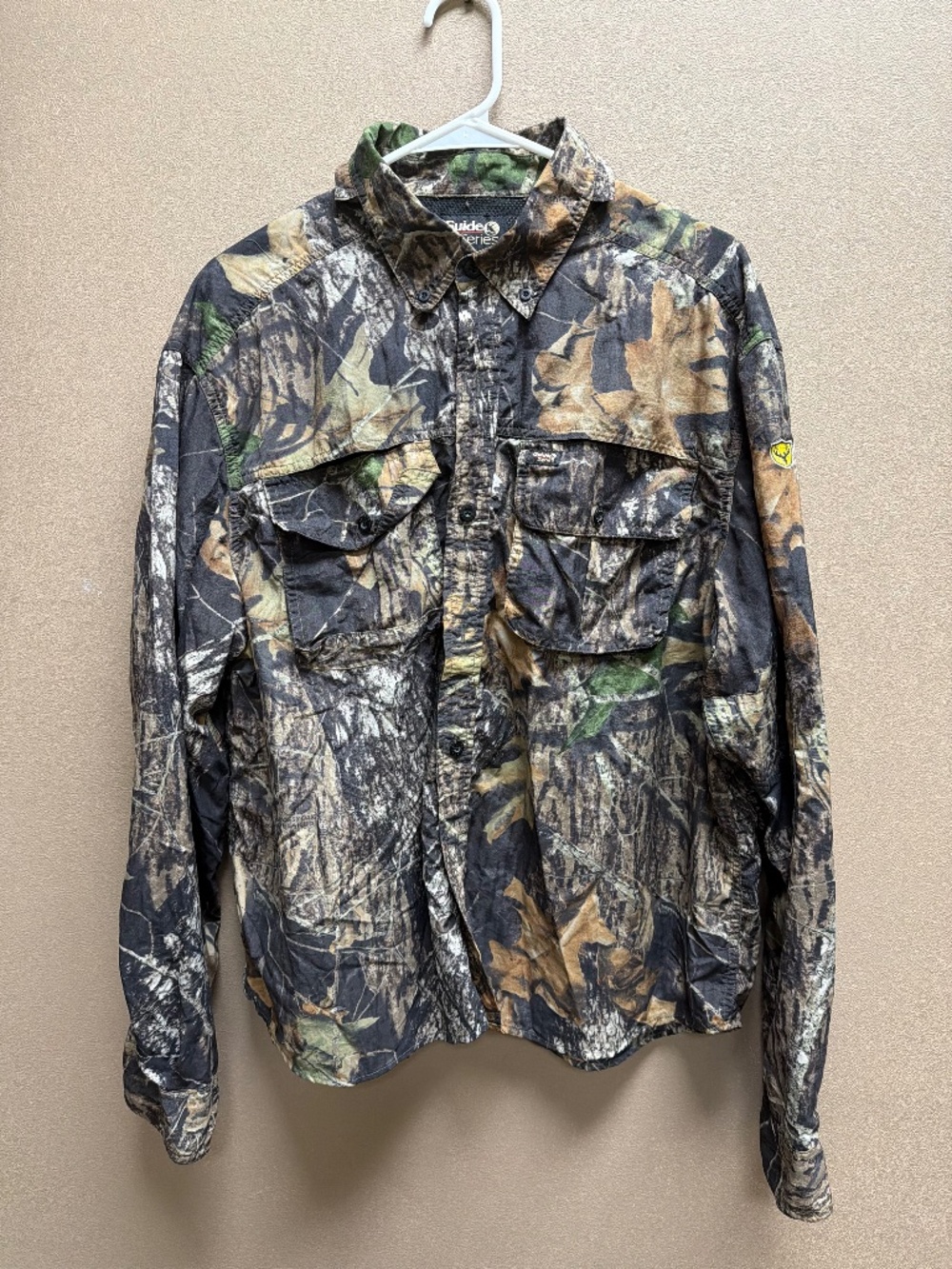 Guide Series Long-sleeve Camouflage Hunting Shirt (LARGE)